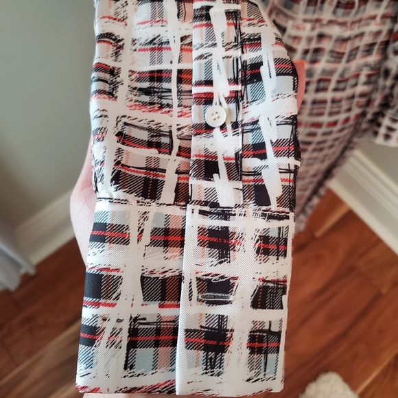 Burberry scribble check silk dress size 0 - Picture 7 of 15